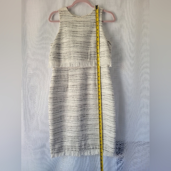 Karl Lagerfeld Paris white and black tweed dress size 4 - Picture 4 of 11